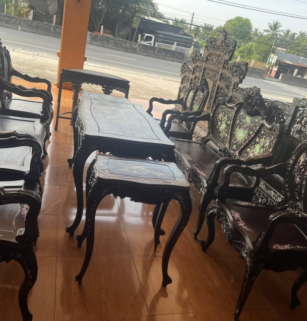 Bộ Louis 9 món, cẩn ốc Singapore